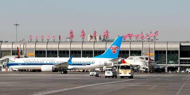 9月6日南航新疆分公司引進第7架波音737MAX飛機。——張思維攝2.jpg
